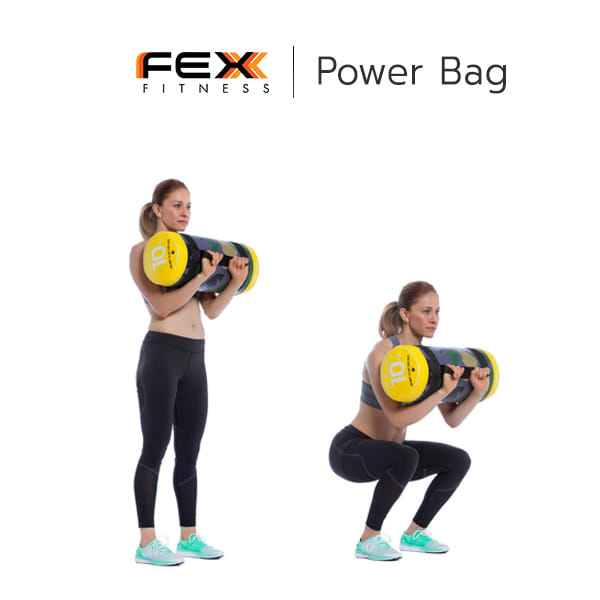 ถุงน้ำหนักออกกำลังกาย กระเป๋าถ่วงน้ำหนัก POWER BAG FEX FITNESS น้ำหนัก 5 กิโล_4